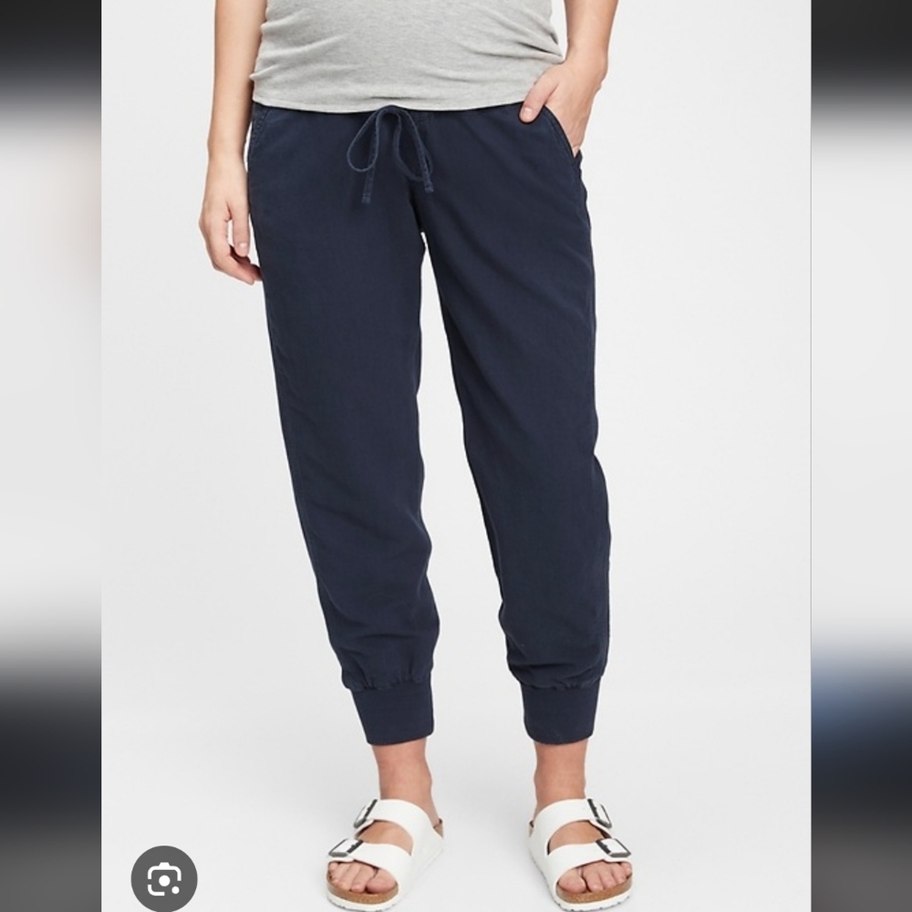 GAP Maternity Full Panel Ribbed Joggers Sz L